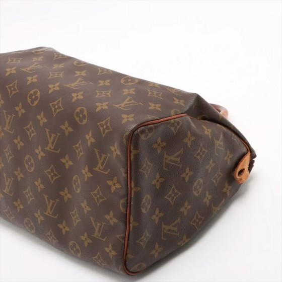 Speedy 30 Monogram Louis Vuitton – Top handle tassen, Leer, Canvas (photo 3 of 15)