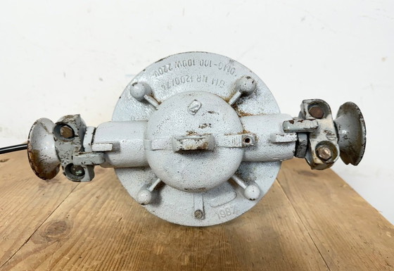 Image 1 of Graue, explosionsgeschützte Industrielampe, 1980er Jahre