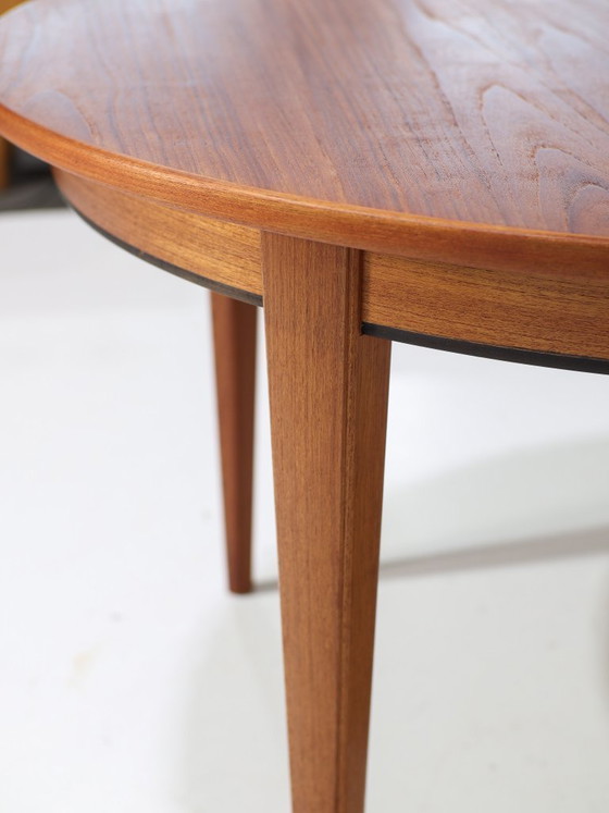 Image 1 of Extendable dining table Omann Jun 55 teak vintage Danish