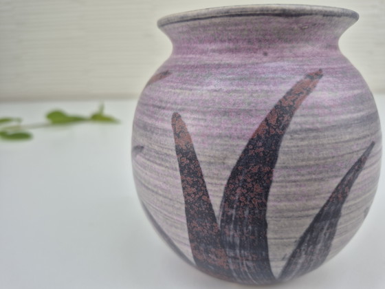 Image 1 of Vintage spherical vase/Ikebana Mobach Utrecht.