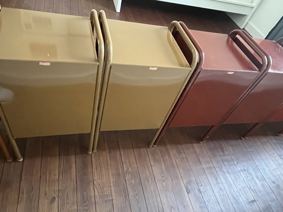 Image 1 of Industrieel design, nachtkastje, Mertens Mortsel, vintage 50, Mertens Mortsel