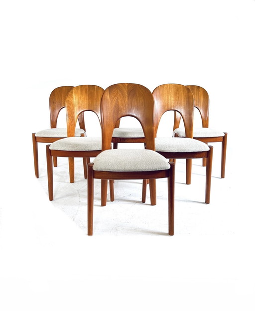 6x 'Morten' chair, Koefoeds Hornslet '70