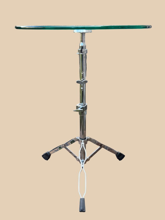 Image 1 of 🥁 UNIQUE DESIGN SIDE TABLE | CYMBAL STAND TABLE | 90s