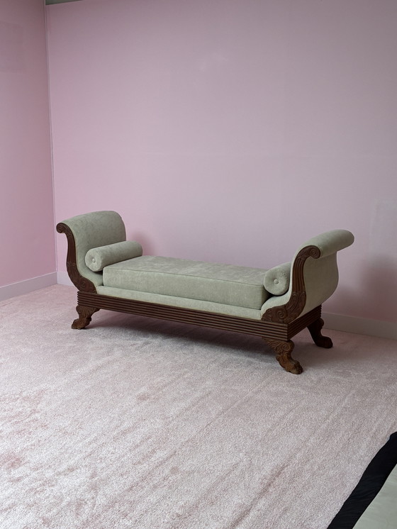 Image 1 of Vintage design slaapbank chaise longue antieke empire