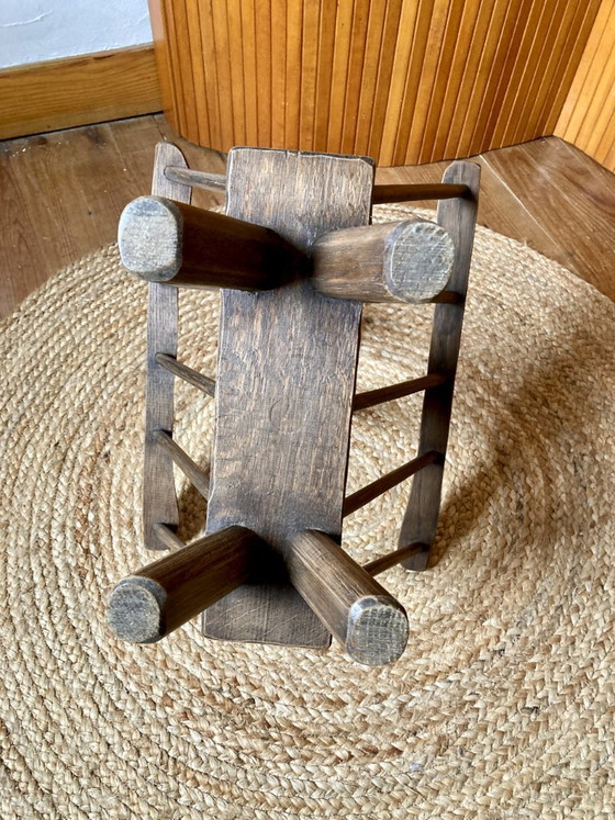 Image 1 of Portariviste brutalista nello stile di Jean Touret, anni '50