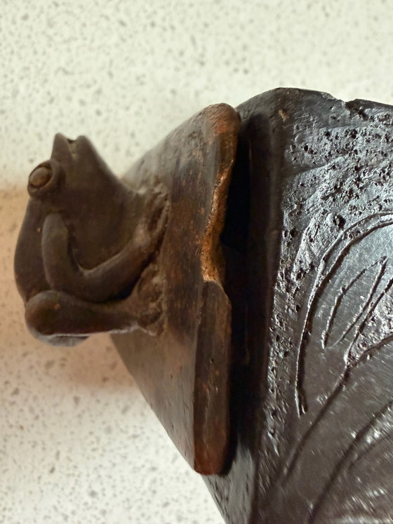 Old Ceramic Frog Box, Decorative Objects, Black (photo 6 of 7)
