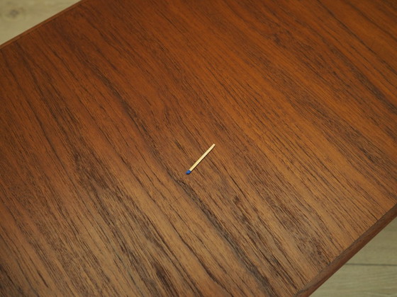 Danish Teak Veneer Coffee Table With Black Tapered Legs, 1960s – Wood (photo 8 of 10)