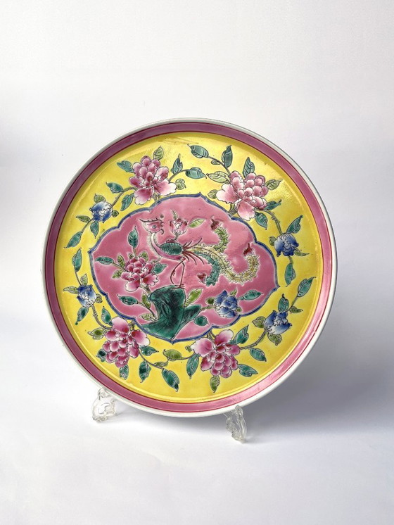 Image 1 of Decoratief bord Nyonya Peranakan Chinees porselein