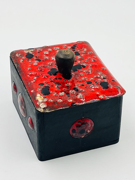 Brutalistische kunstdoos Esmaltes – Decoratieve objecten, Copper, Wood (photo 12 of 13)