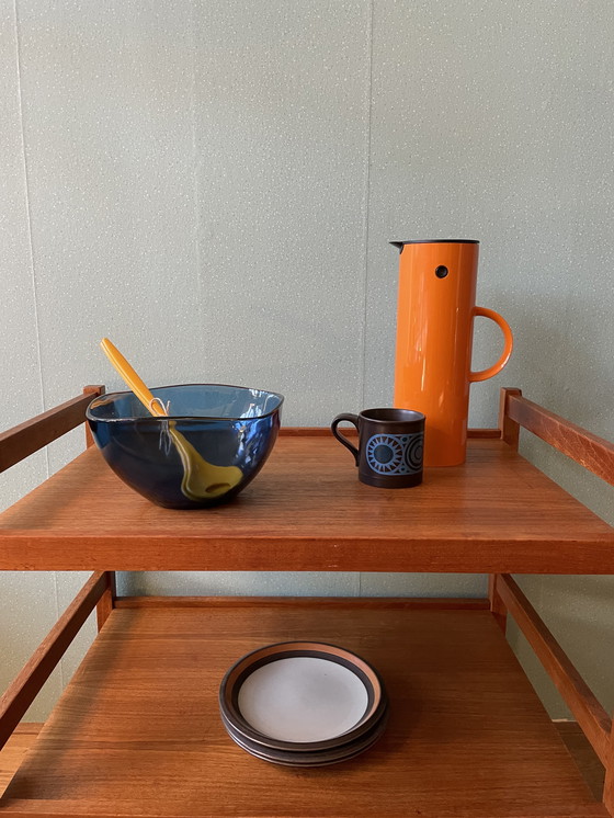 Image 1 of Roltafel teak en teak fineer vintage uit Denemarken 