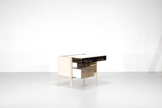 Bureau "DF2000" conçu par Raymond Loewy pour Doubinsky Frères, France 1960s. – Bureaux, Metal (photo 4 of 20)