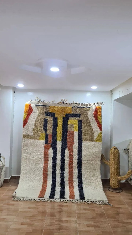 Handgefertigter Berber Wollteppich 250x150 cm – Teppiche & Läufer, Wolle, Baumwolle (photo 3 of 3)