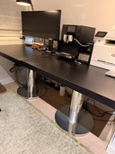 2 tavolini verticali Edra da 90 cm a 90 cm