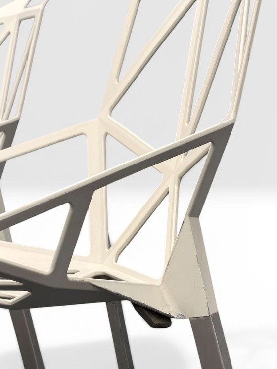 Image 1 of Exceptional set of 10 Chair One Magis chairs by Konstantin Grcic, Off-white, Provenance: Louvre Paris