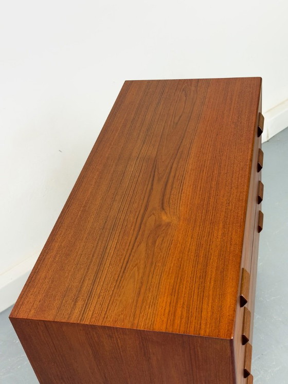 Danish Teak Chest of Drawers by Børge Mogensen for Søborg Møbelfabrik, 1960s – Wood, Vintage (photo 10 of 17)