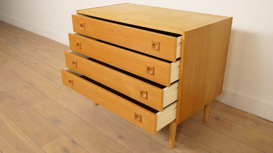 Image 1 of Commode danoise vintage | 4 tiroirs | Chêne