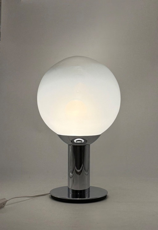 Lampe de table chromée style futuriste, France années 1980
