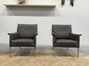 2 Design on Stock Limec armchairs Boca leather