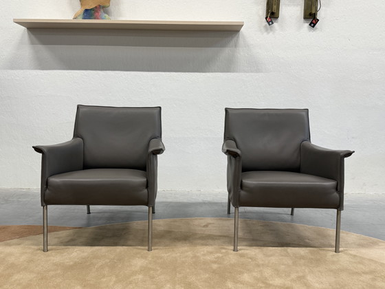 Image 1 of 2 Design on Stock Limec armchairs Boca leather