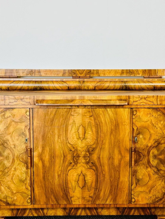Image 1 of Art Deco dressoir van wortelnotenhout, 1930