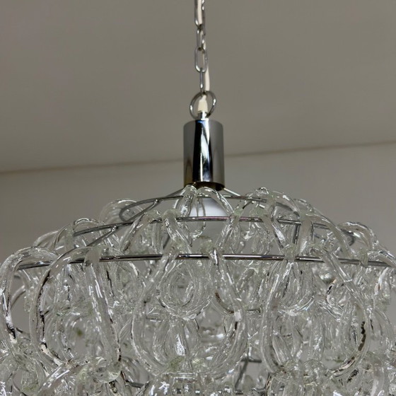 Image 1 of Vistosi “Giogali” hanglamp – Angelo Mangiarotti – Murano, Italië, 1967