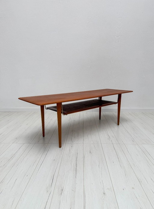 Vintage FD 516 Teakhouten salontafel van Peter Hvidt & Orla Mølgaard-Nielsen voor Frankrijk & Daverkosen, Deens Modern, jaren 19