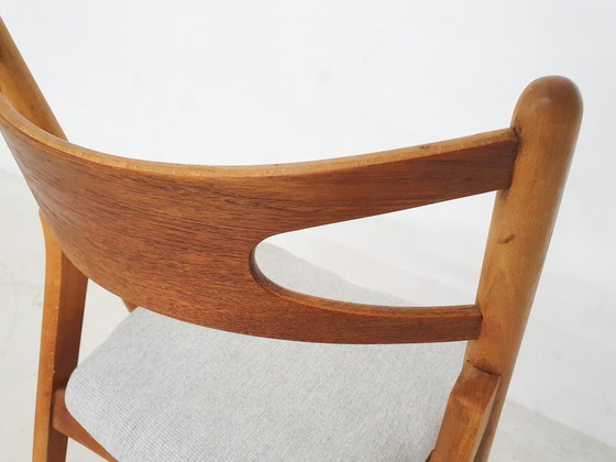 Image 1 of Hans Wegner per Carl Hansen and Son "Sawbuck" o sedia da pranzo CH29p, Danimarca anni '50