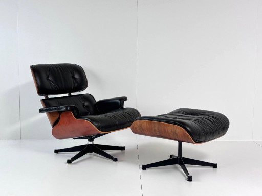Eames Lounge Chair & Ottoman - Charles & Ray Eames - Vitra / Wohnbedarf - 1980er Jahre