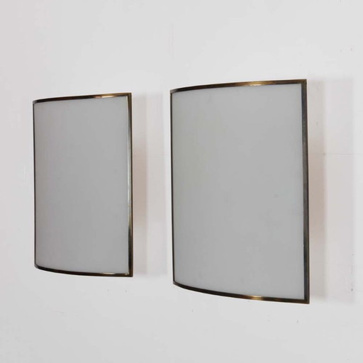 Pair of sconces by Michel Boyer for Verre Lumière, 1978