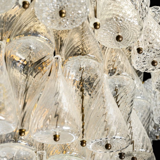 Image 1 of Lámpara de araña de los años 60 del icónico Hotel Hilton de Ámsterdam. Atribuida a Seguso.