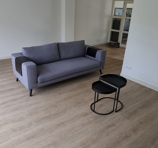 Divano moderno a 3 posti Zizeau grigio (Nika grigio 65)
