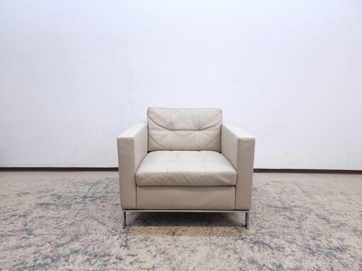 Walter Knoll Foster 502 armchair gray designer armchair genuine leather leather seat
