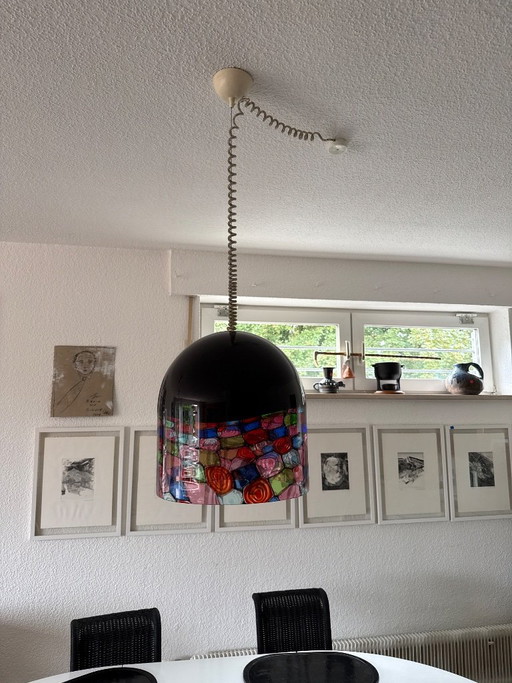 Original Murano Leucos „Tinta“ Pendelleuchte – Renato Toso & Noti Massari (1971) – MIT LABEL – hanglampen (photo 2 of 6)