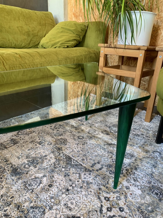 Image 1 of Tonelli "Lobacevskij" ontwerper
Salontafel Isao Hosoe glazen tafel