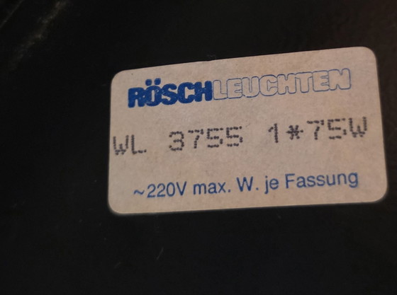 Rösch Leuchten WL 3755 - Lampada Memphis originale anni '80 – Lampade da tavolo, Ferro, Vetro (photo 9 of 12)