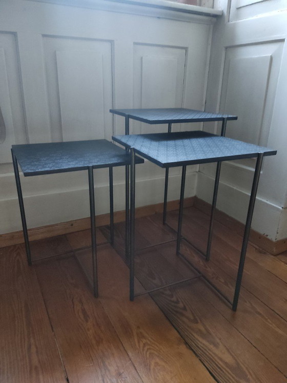 Image 1 of Capo d'opera Mini Set de table d'appoint, Lava-Tattoo, Alessio Bassan 2015, noir