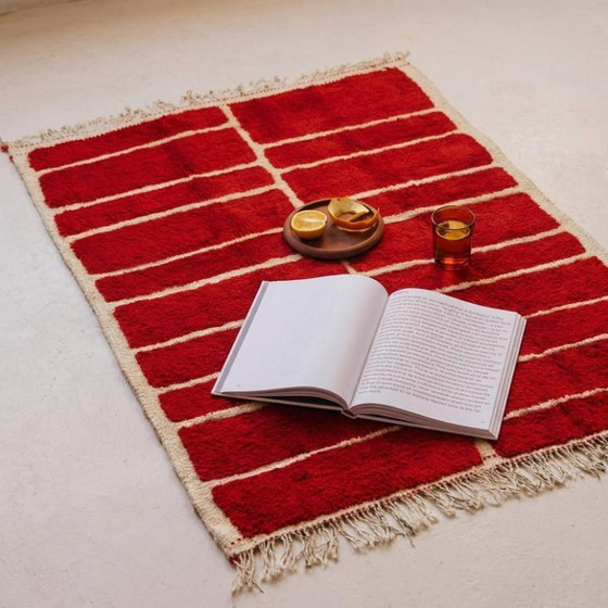 Image 1 of Magnificent Handcrafted Red Rug 200cm x 300cm