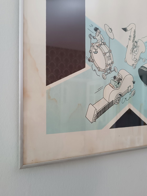 Image 1 of Vintage Joost Swarte "Rencontres Trans Musicales 1984" litho