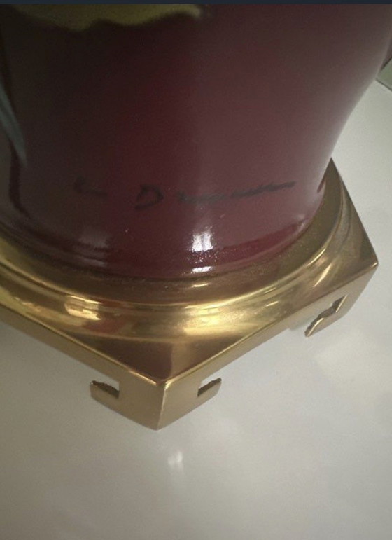 Lampe vintage en céramique et laiton – Ceramic (photo 4 of 5)