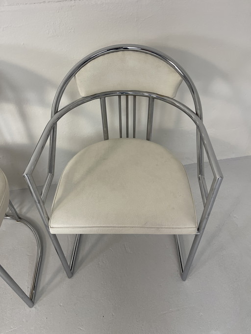 Italian chairs vintage retro Art Deco crocodile 80's