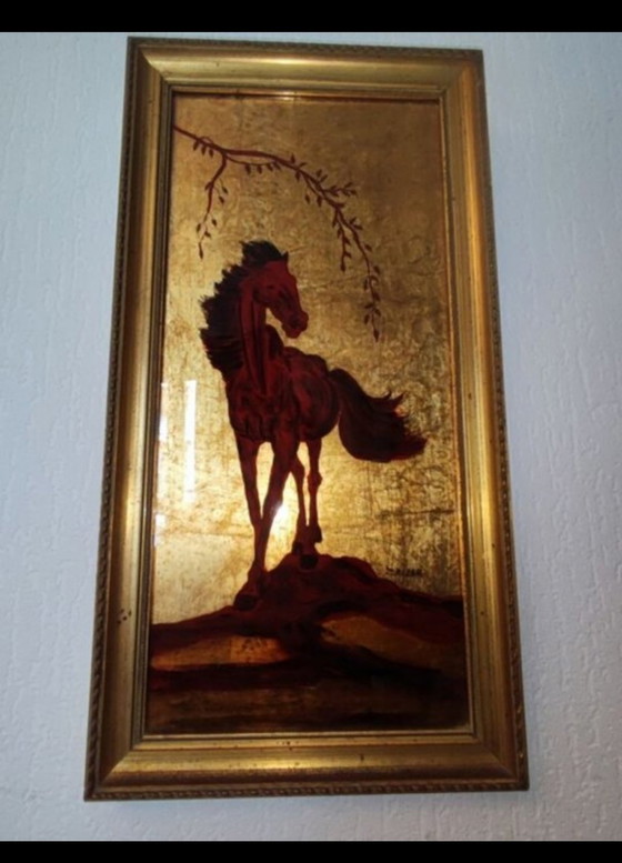 Image 1 of Horse frame signed Zeller