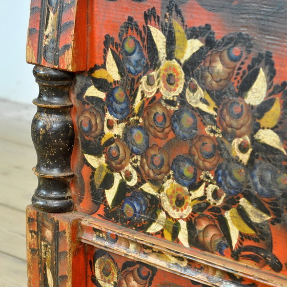 Image 1 of Folk Art Wedding Chest, Circa 1850