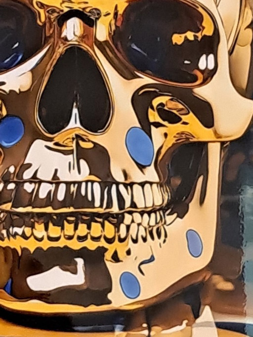 DEAD HEAD - Pure Gold Flower Skull