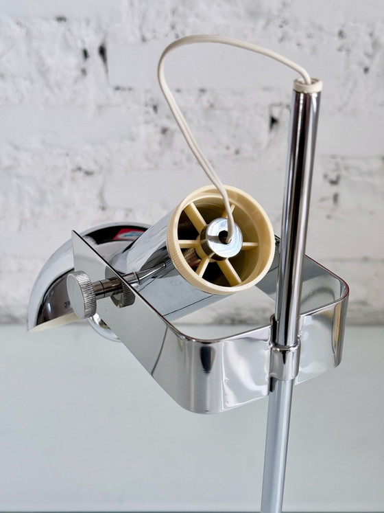 T395 Lampe Robert Sonneman – luci milano, Tischlampen, Chrom (photo 5 of 10)