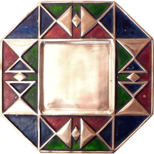 Vintage sculpture in green by Esa Fedrigolli for Esart, Italy 1970
