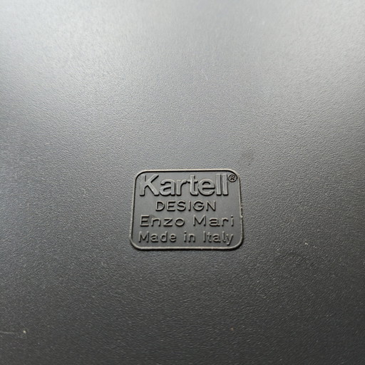 Kartell Enzo Mari Organizer modulare da scrivania, vassoio portadocumenti nero, Italia