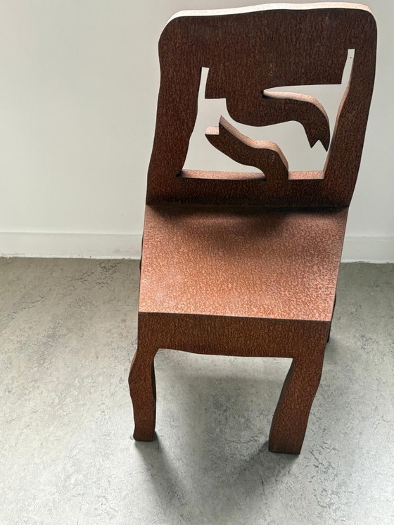 Image 1 of Klaas Gubbels, iron oxidized chair object