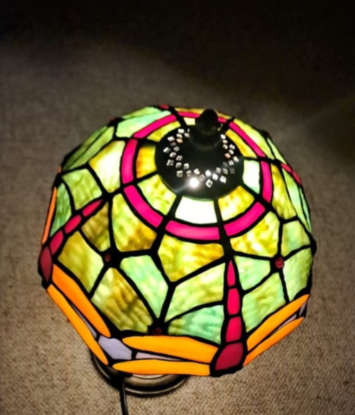 Tiffany Table lamp – tafellampen, Glass, Metal (photo 2 of 5)