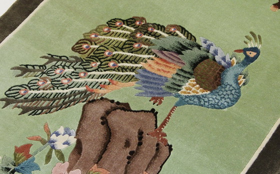 Image 1 of China Pure Silk Hand-Knotted Oriental Rug 125 x 70 cm Excellent Condition