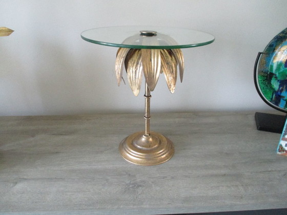 Image 1 of Cake stand, Hollywood Regency style, palm tree, bronze, 32 cm.